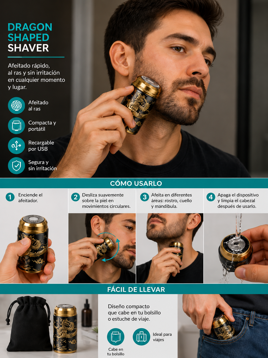 MINI MÁQUINA DE AFEITAR