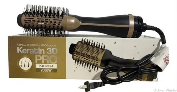 CEPILLO SECADOR KERATINA 3D PRO