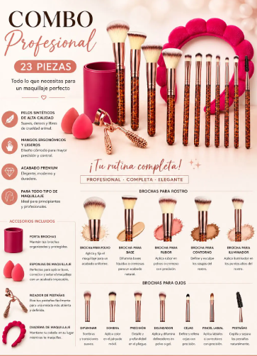 SET PROFESIONAL DE MAQUILLAJE