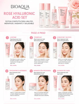 BIOAQUA SET ROSE HYALURONIC ACID